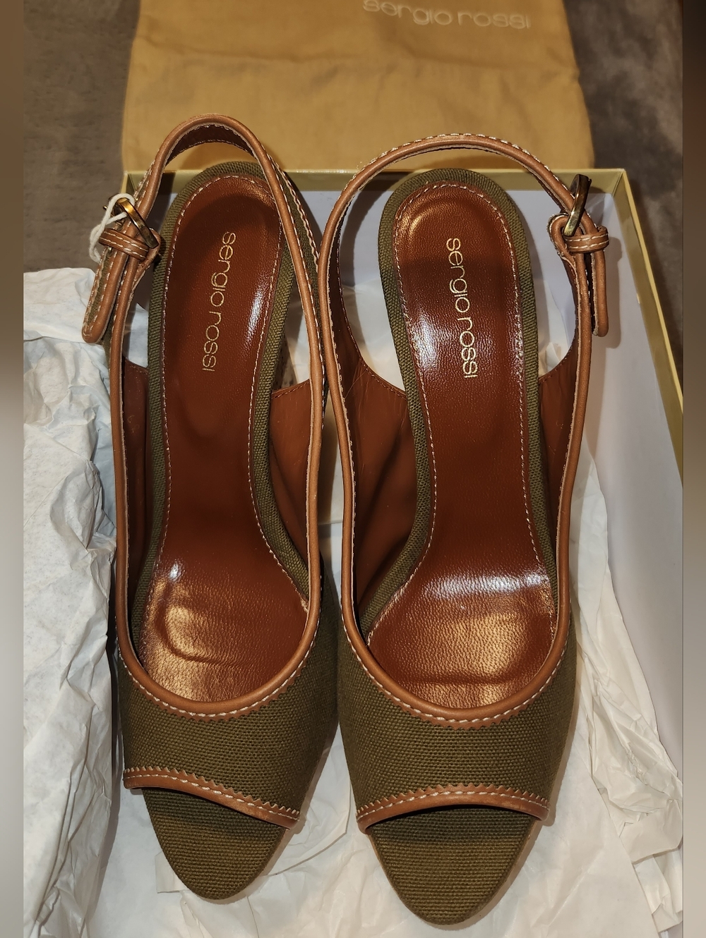 Sergio Rossi Platform Heel Peep toe Shoes